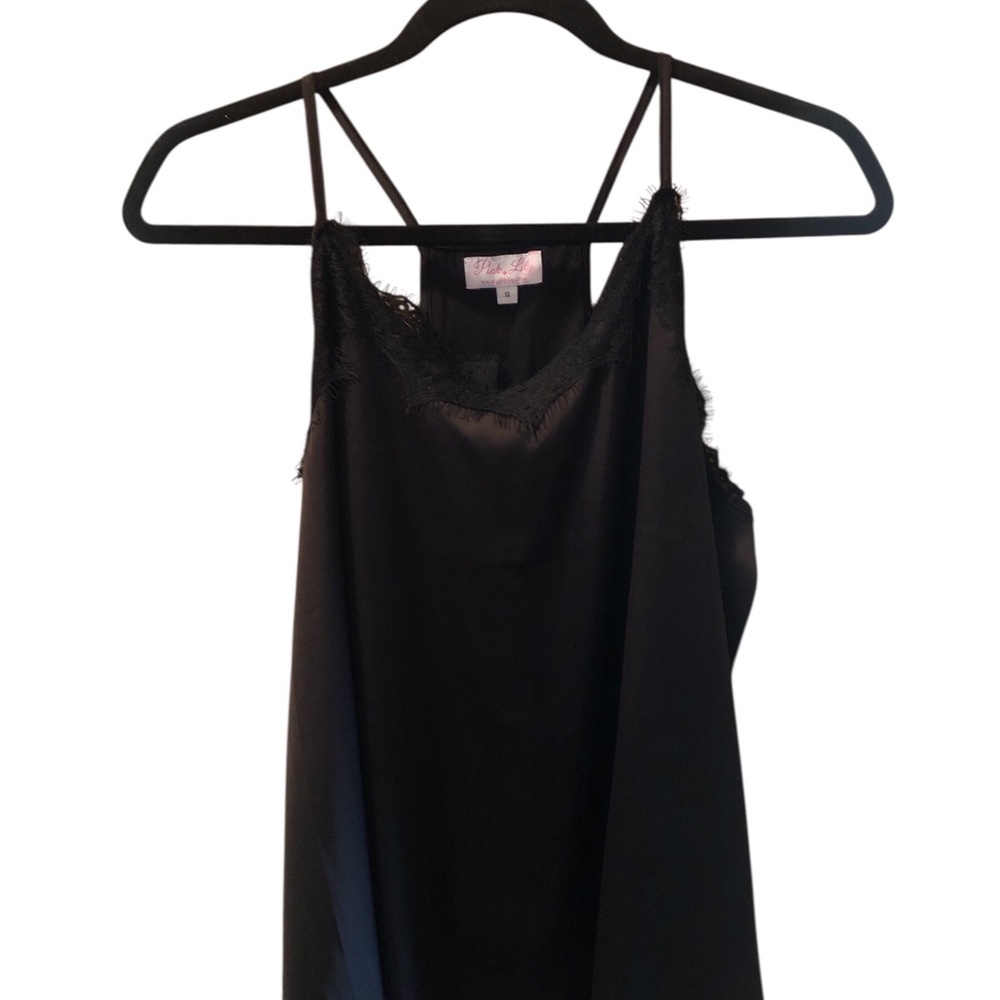 Pink Lily Black Camisole Top NWOT never worn